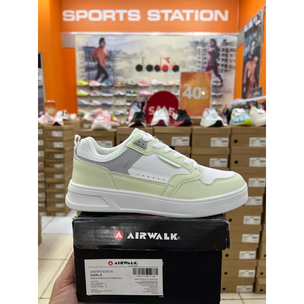 Airwalk Darla White/Green Women Shoes Airwalk Original