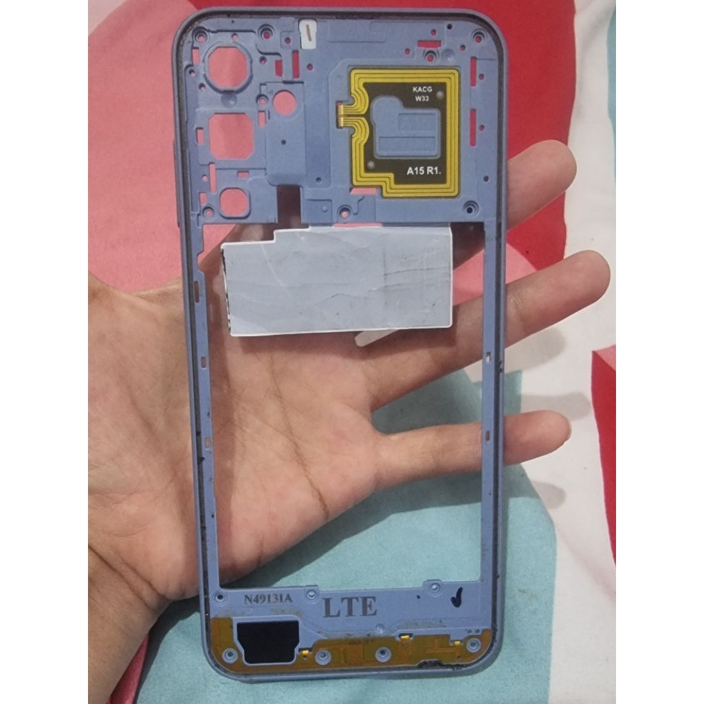 bezel samsung a15 4G ori copotan hp masih oke