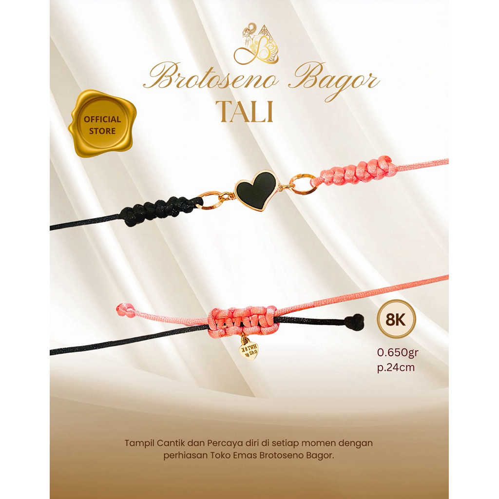 BROTOSENO BAGOR | GELANG TALI EMAS LOVE MODEL TERBARU | GELANG DEWASA TERBARU