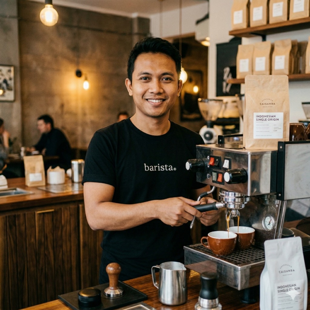 Kaos Kopi "barista" - Barista / Kaos Penikmat Kopi Barista / Filosofi Kopi Coffee / Kaosan Apparel