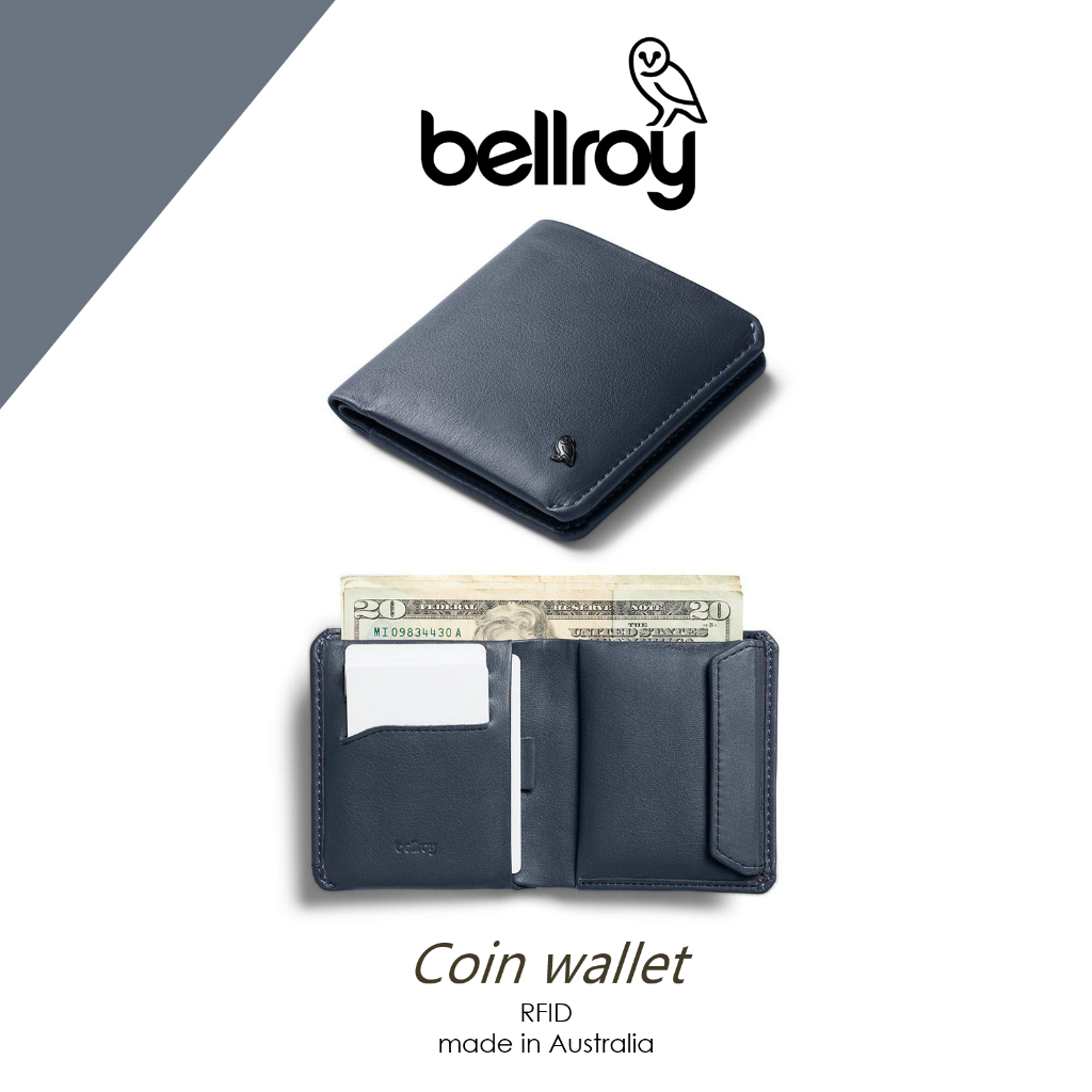 Dompet Bellroy Coin Wallet Basalt RFID Original