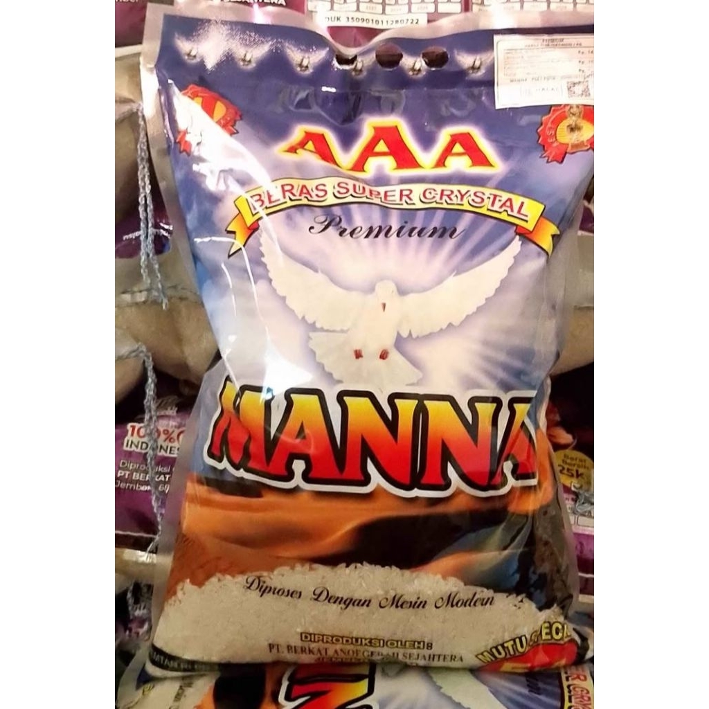 BERAS MANNA 5KG BERAS PREMIUM 5KG BERAS 5KG