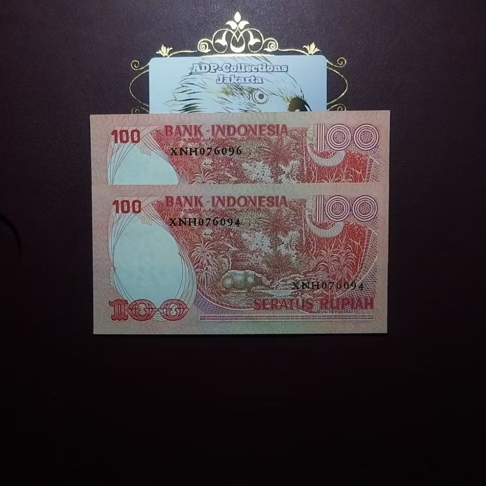 Uang Kuno 100 Badak Seri X