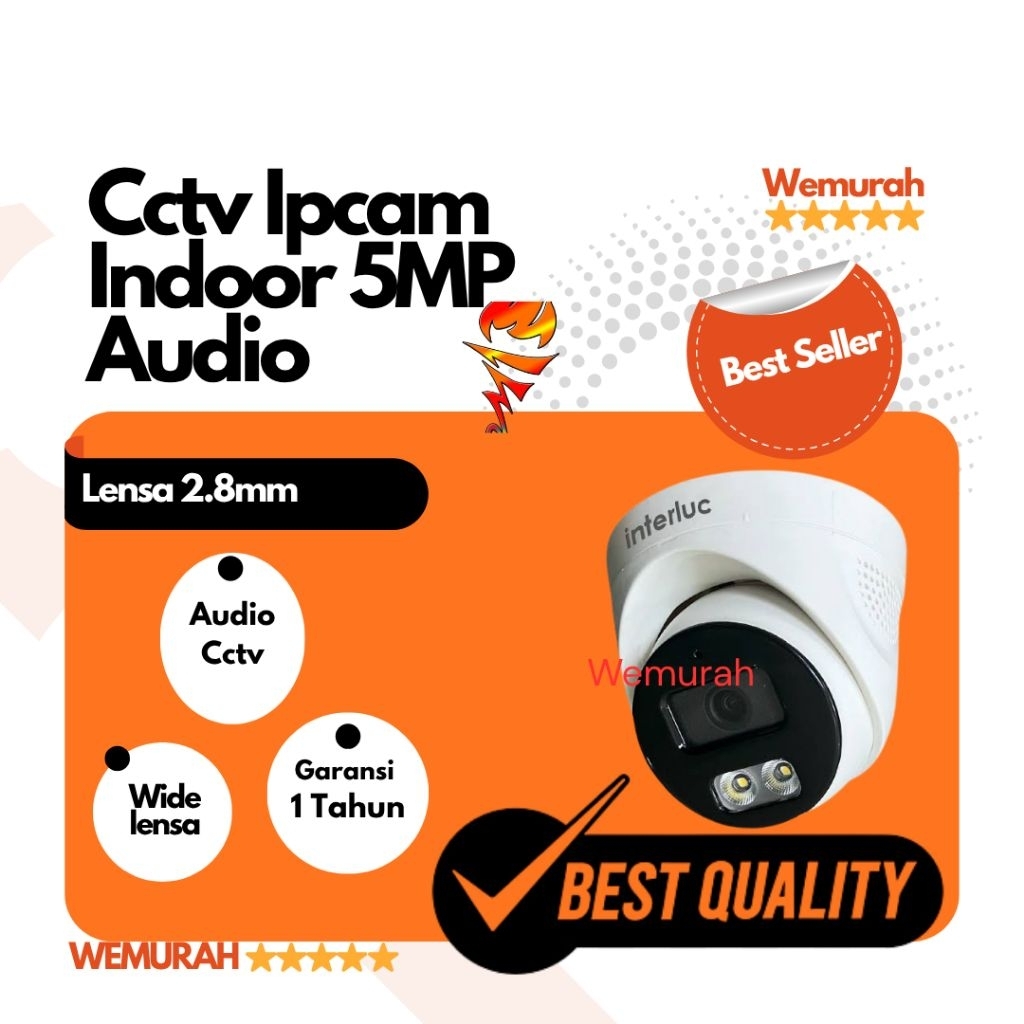 Cctv Indoor Ipcam Interluc 5MP - Ipcam cctv 5MP - cctv 5MP