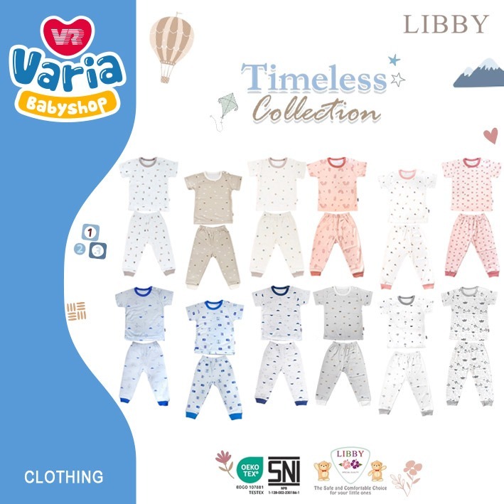 Libby Oblong Pendek Celana Panjang Timeless Collection / Setelan Anak Unisex  | LIBBY BABY