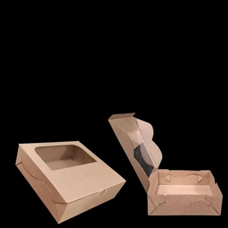 Box Kue Kotak Packaging Hampers Jendela Mika