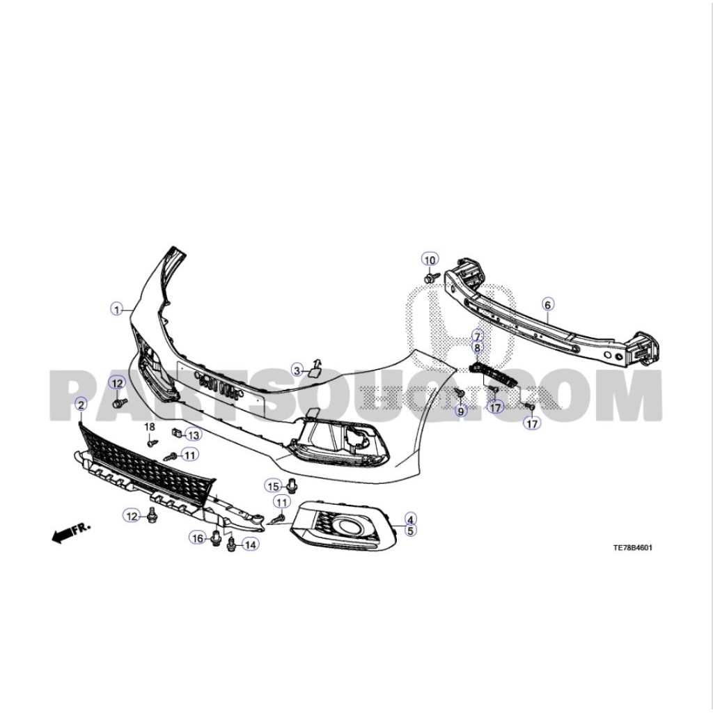 bumper depan Honda Mobilio 2014-2020 original