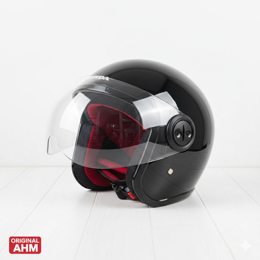Helm Scoopy Original AHM Retro Klasik Half Face SNI - Helm Motor  Scoopy