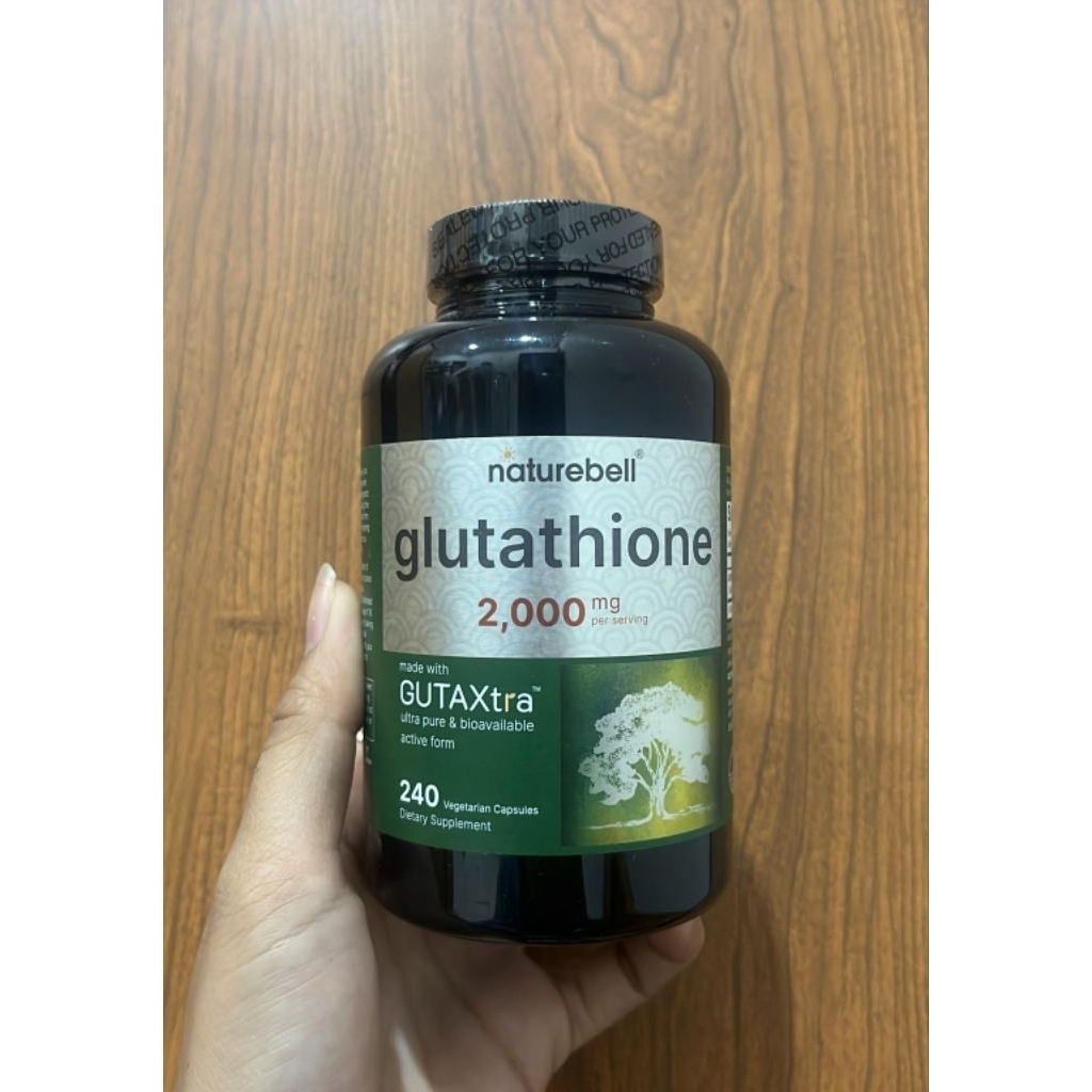 Naturebell Glutathione Reduced 2000mg 240 Veggie Capsule Antioxidant