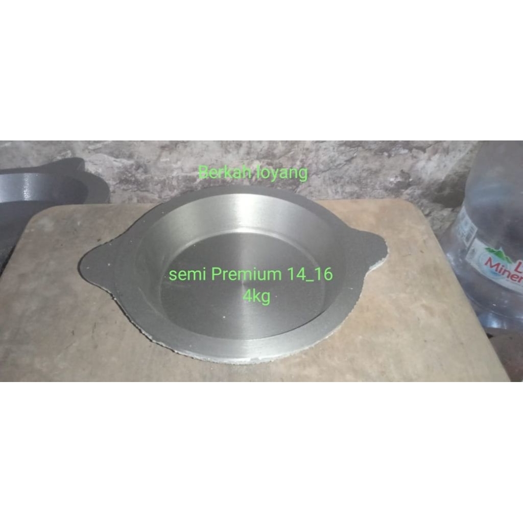 loyang,wajan martabak manis,terang bulan semi premium 14-16 berat 4kg + tutup