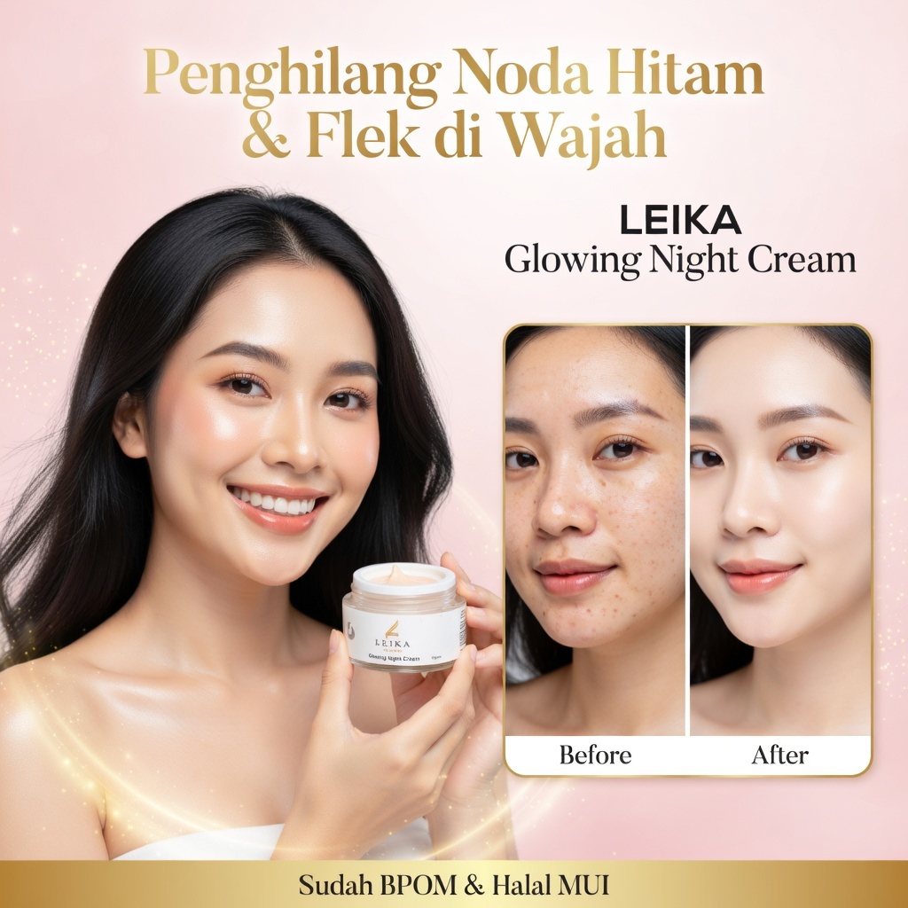 Glowing Night krim flek hitam membandel bpom ori cream flek hitam membandel ampuh salep flek hitam m