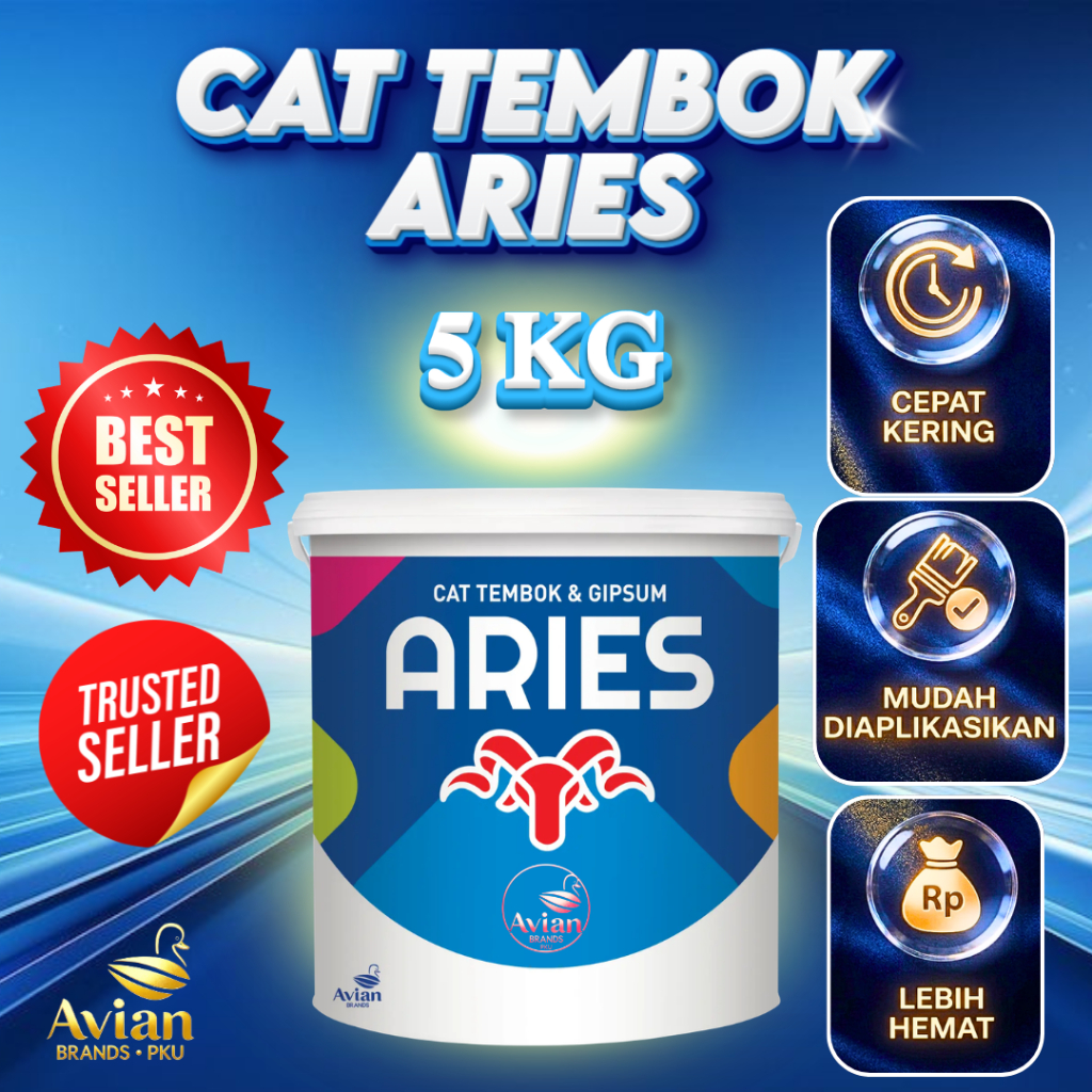 ARIES CAT TEMBOK 5 KG - Avian Brands Verified Store
