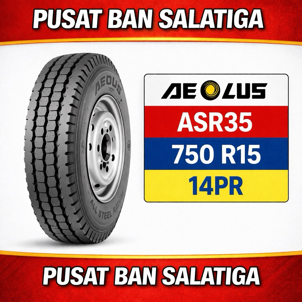 BAN LUAR AEOLUS KAWAT ASR35 7.50 R15 - 14 TRUK ENGKEL SET