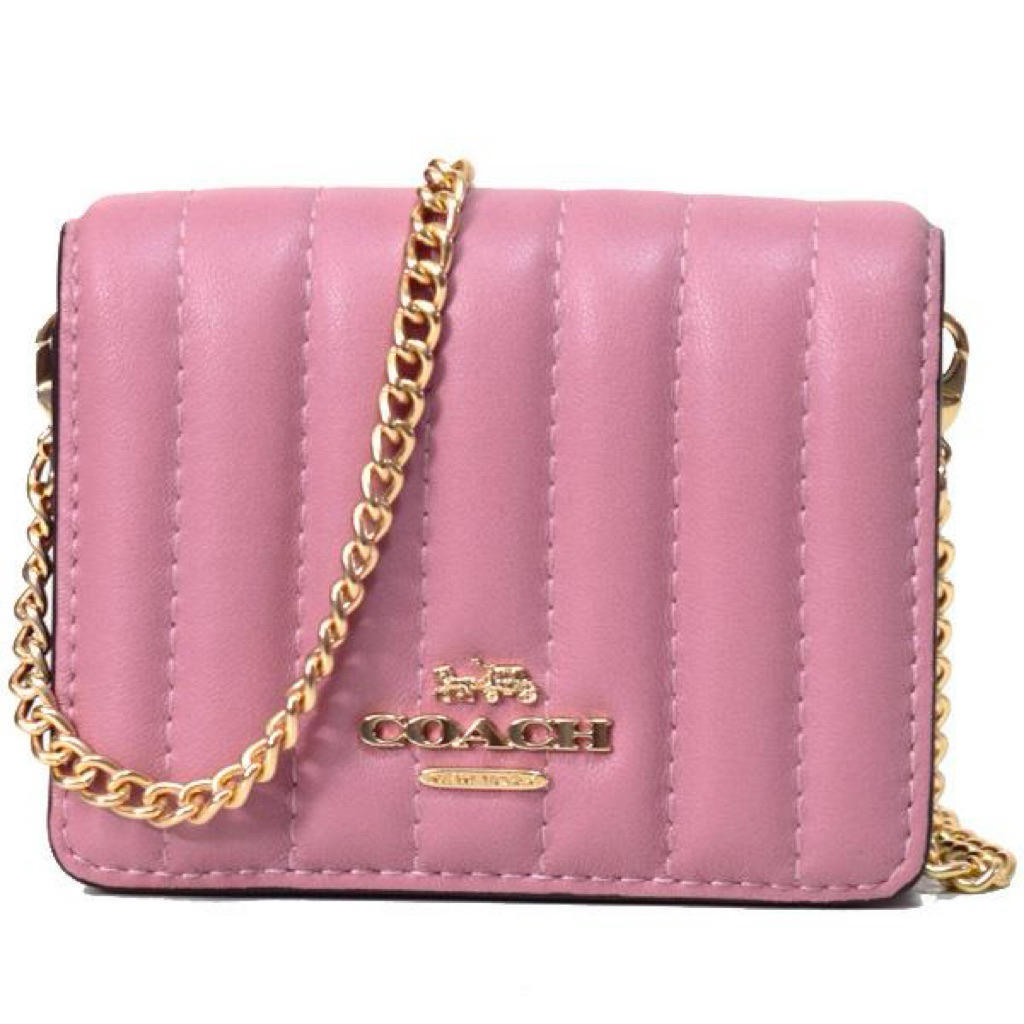 COC Mini Wallet On A Chain - Pink