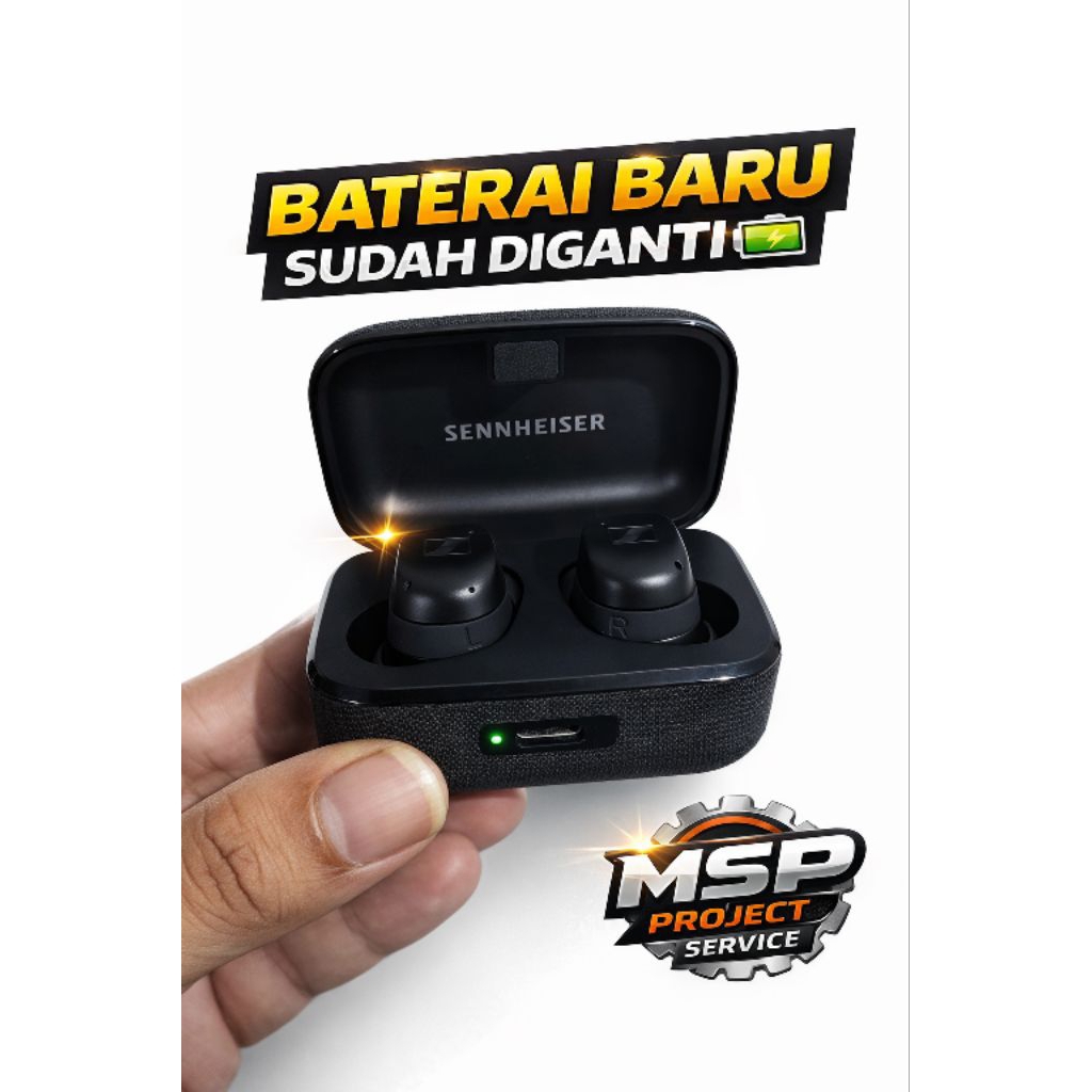 Jasa Ganti Baterai Sennheiser Momentum True Wireless 3 / TWS Repair Service Bergaransi