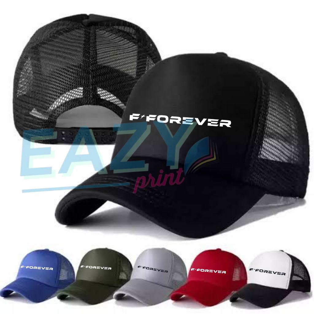 TOPI TULISAN FFOREVER TRUCKER HAT JARING F4 F-FOREVER MERCH CONCERT TOUR 2026