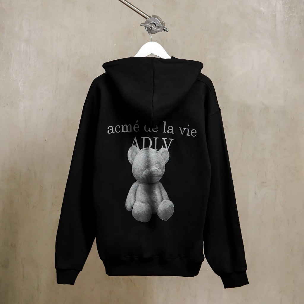 Hoodie ADLV BEAR LONELY BLACK HOODIE 100% ORIGINAL