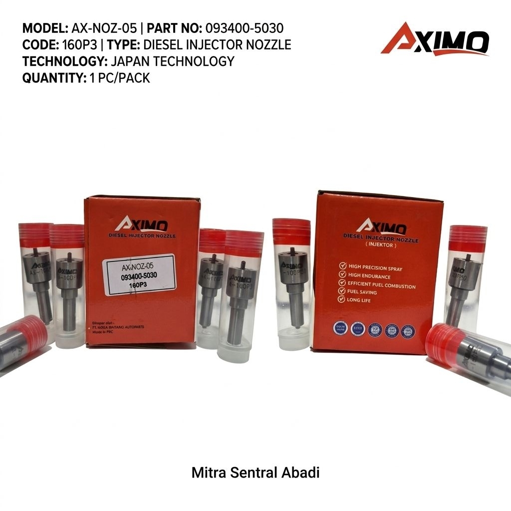 NOZZLE MITSUBISHI CANTER FE / P03 AX-NOZ-05 PREMIUM - NOSEL INJEKSI 093400-5030 / 160P3