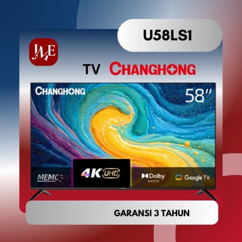 CHANGHONG  U58LS1 TV 58 INCH LED TV CHANGHONG 58LS1CHANGHONG U58LS1 TV 58 INCH  SMART TV 58" HDR10 M