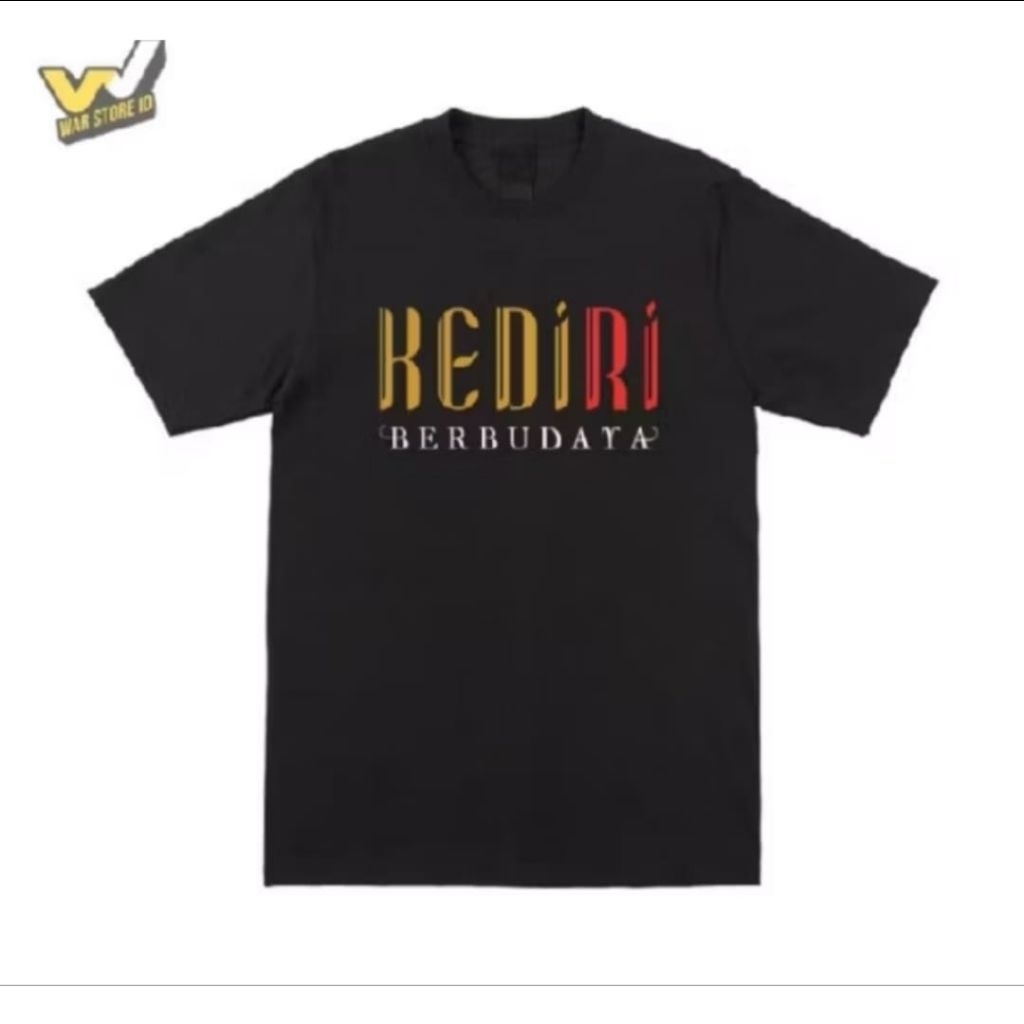 KAOS PENDEK KEDIRI BERBUDAYA CORAK DEPAN