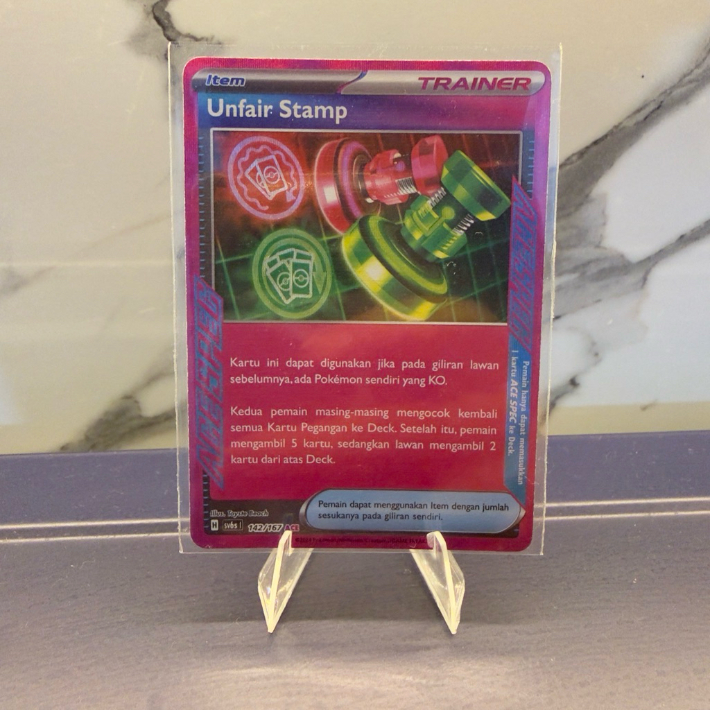 Kartu Pokemon Card Unfair Stamp