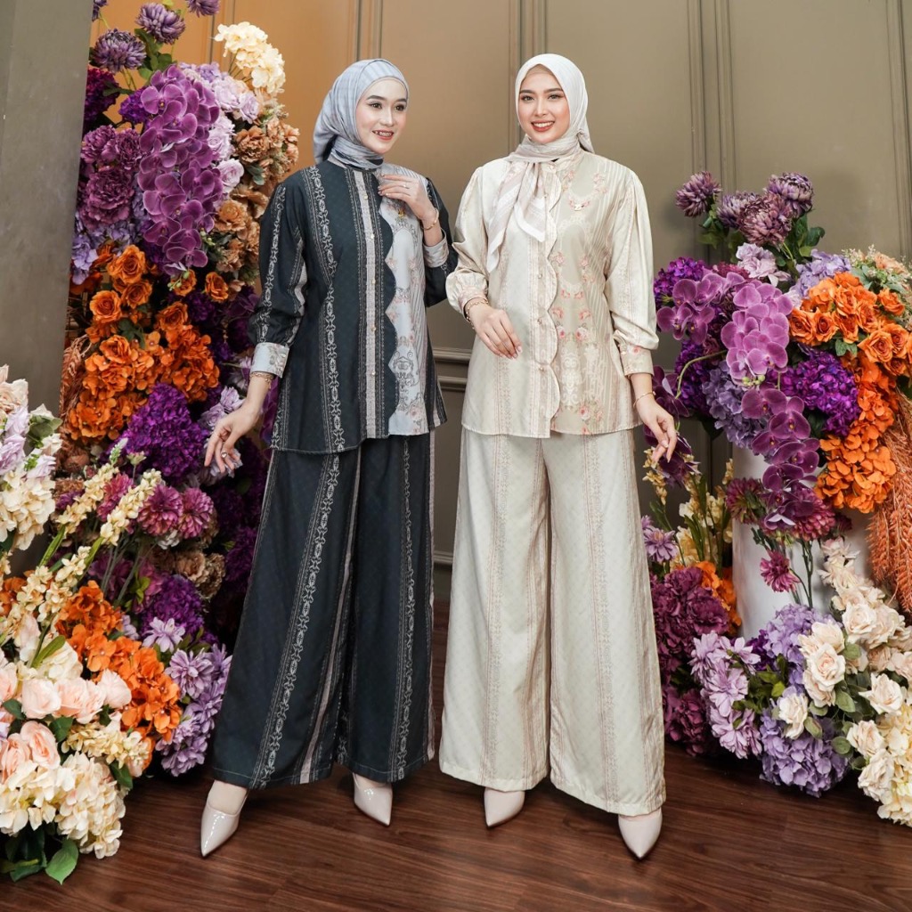 Dumma.id Set Hijab Zetian 5 Laddy Zarra Setelan Mewah