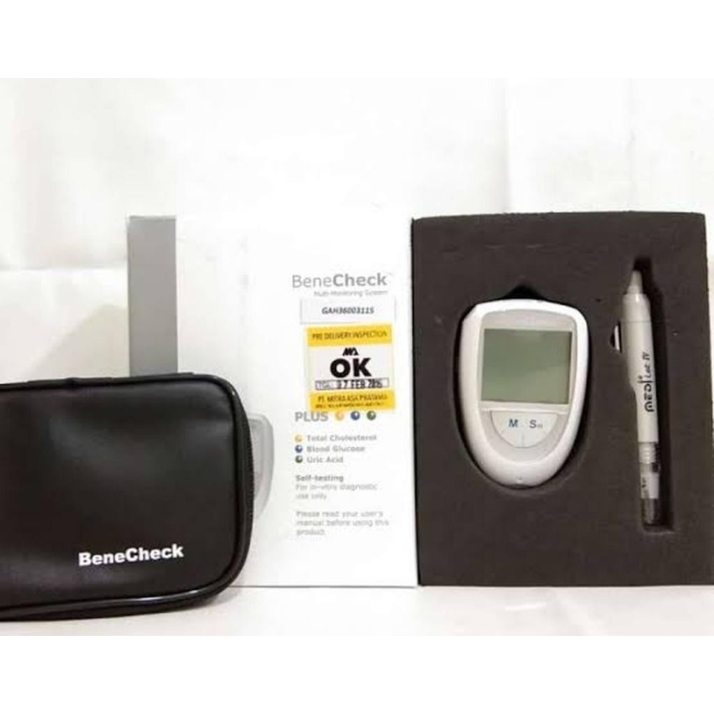 Alat Benecheck Plus 3in1/Cek gula darah Benecheck Plus