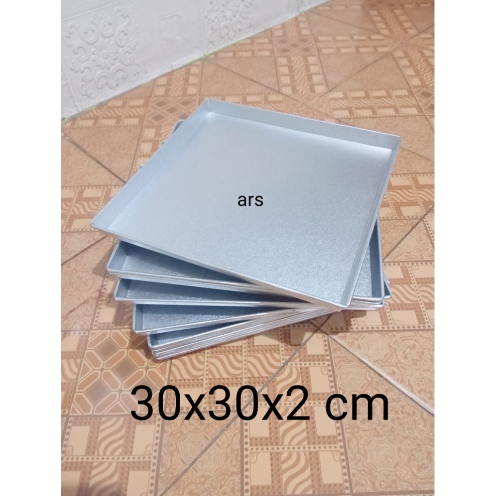 Loyang kue kering 30x30x2 cm