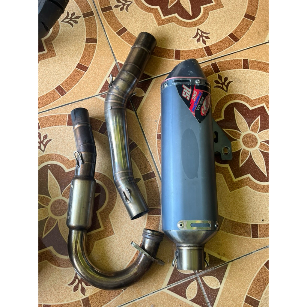 Knalpot GP7 CNC RS Tipe bore up KLX/Dtracker