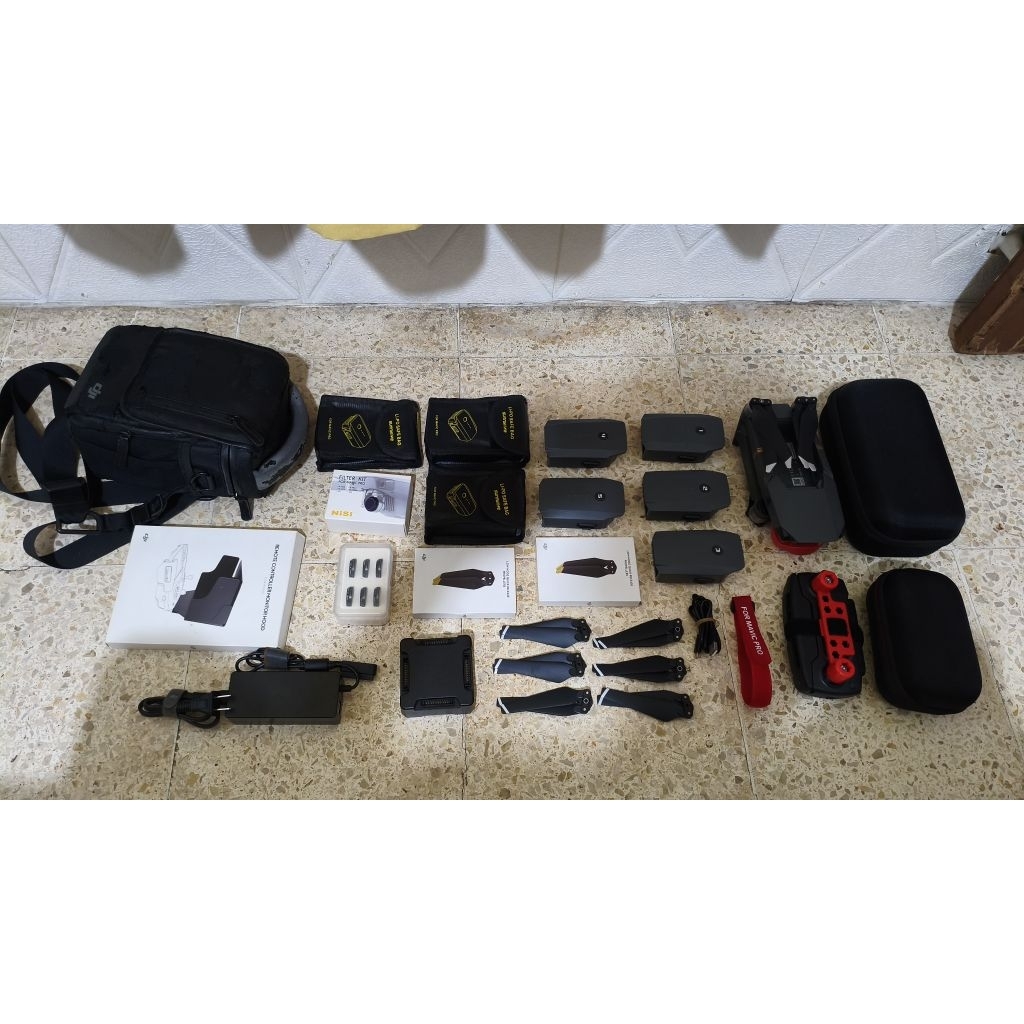 DJI Mavic Pro Second Combo 5 Battery Full Aksesories