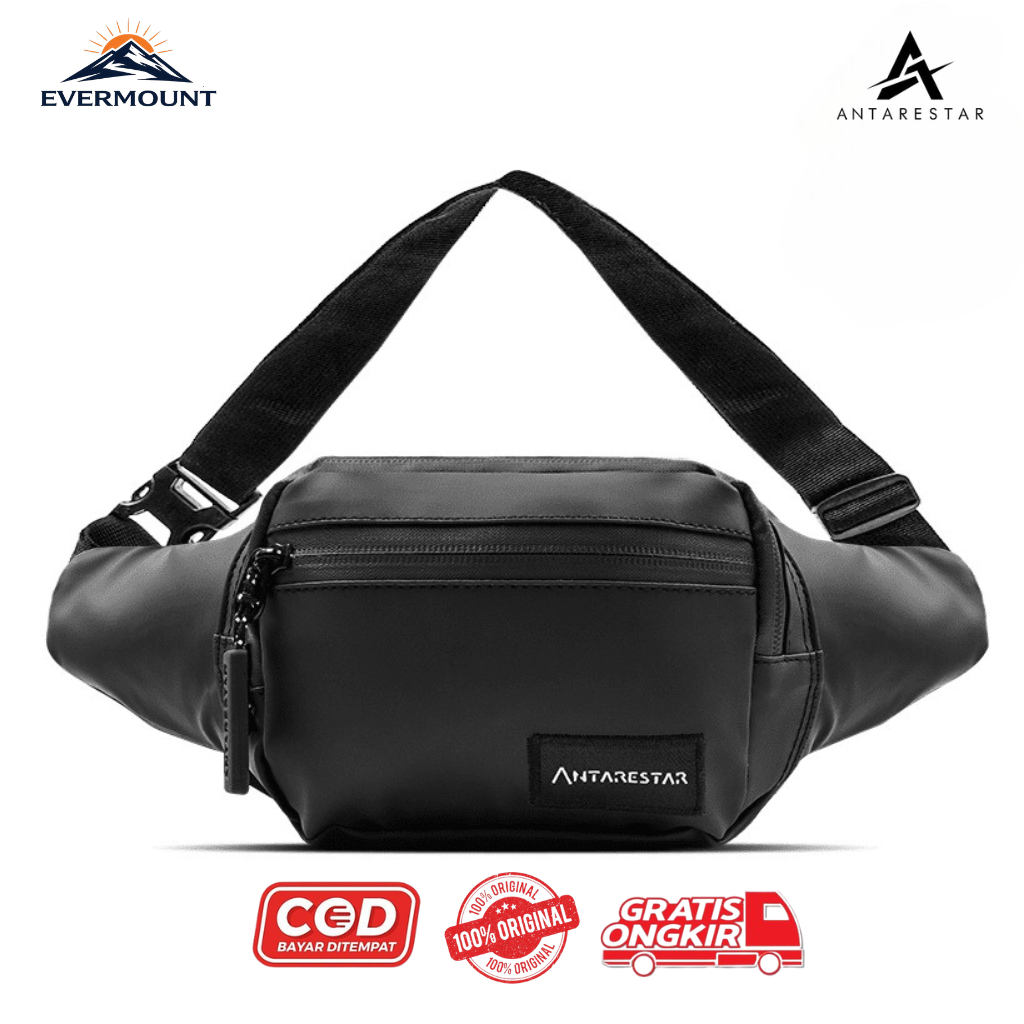 ANTARESTAR Waistbag Rocky - Tas Selempang/Waistbag - ROCKY HITAM