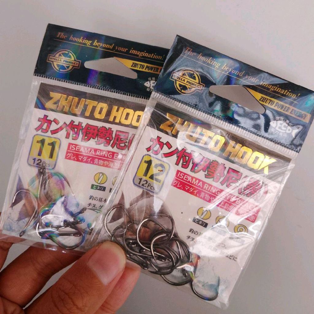 Kail Pancing ZHUTO HOOK ISEAMA Super Tajam Kuat Galatama Laut