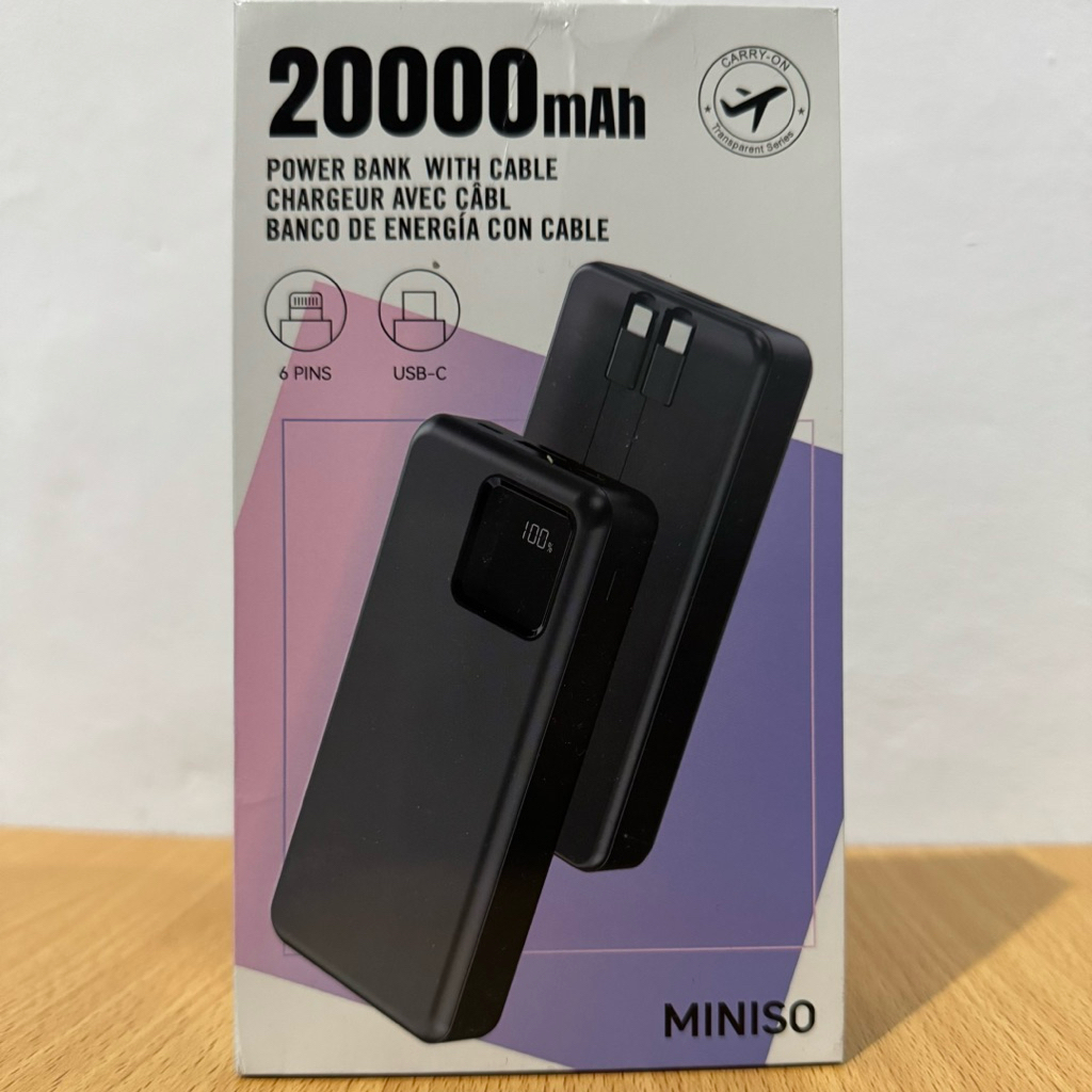 Powerbank Miniso 20000 mah
