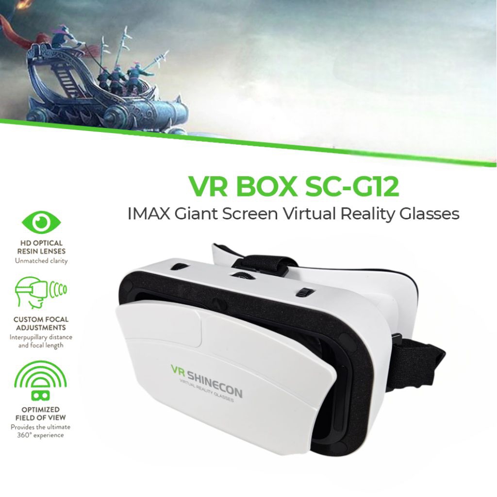 Shinecon VR Box IMAX Giant Screen Virtual Reality Glasses - SC-G12
