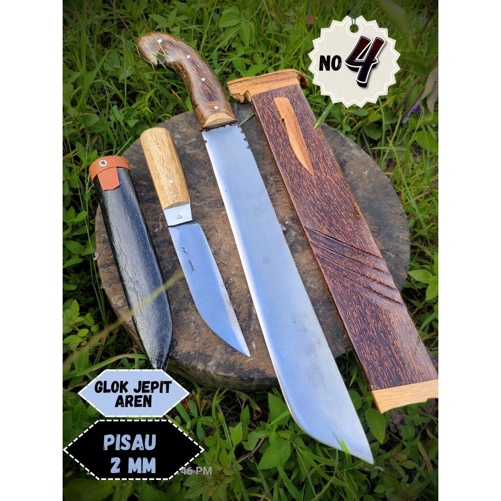 pisau kebun/bedog baja per kayu aren