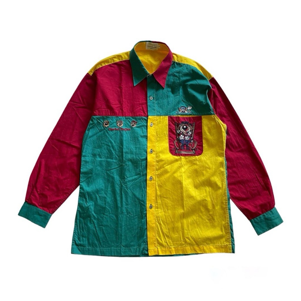 Vtg CastelBajac Colour Block Shirt