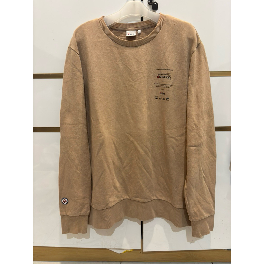 Crewneck baju lengan panjang FILA x Outdoor products