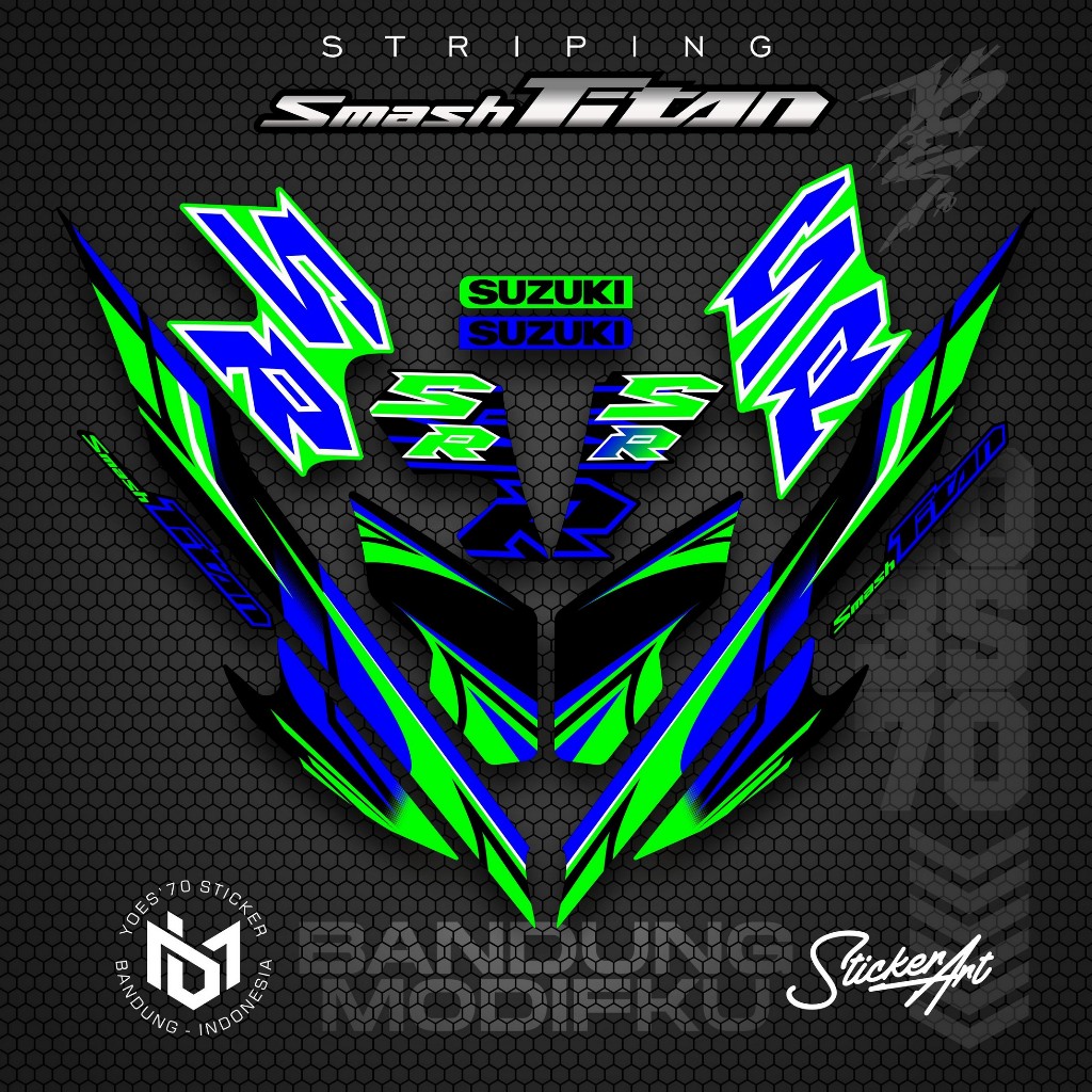 STRIPING VARIASI MOTOR SMASH TITAN/  KRS  32 / SUZUKI SMASH TITAN  2010 /  VARIASI SUZUKI SMASH TITA