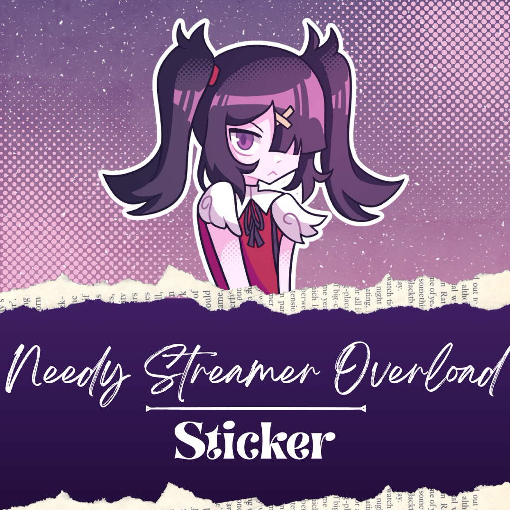 Fanmerch vinyl sticker needy streamer overload needy girl overdose nso (ame)