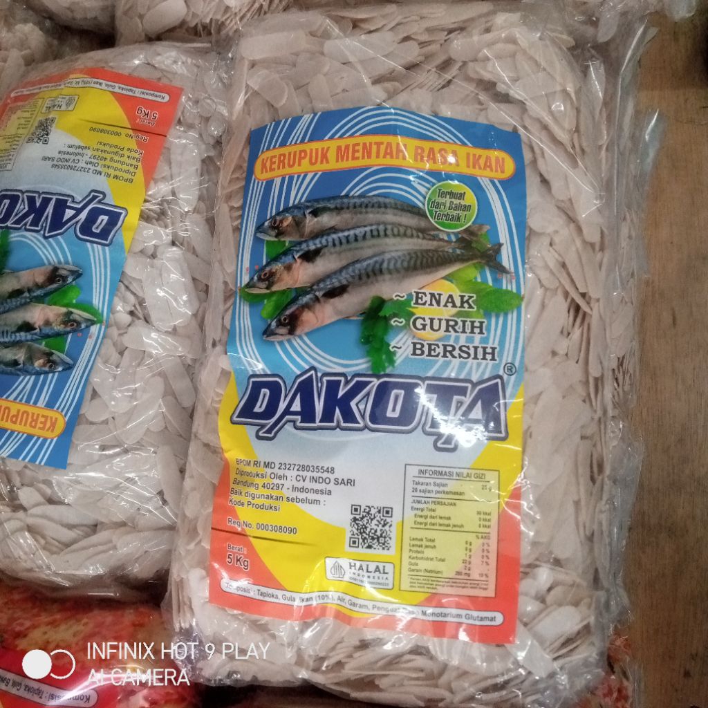 kerupuk mentah rasa udang 5 kilo