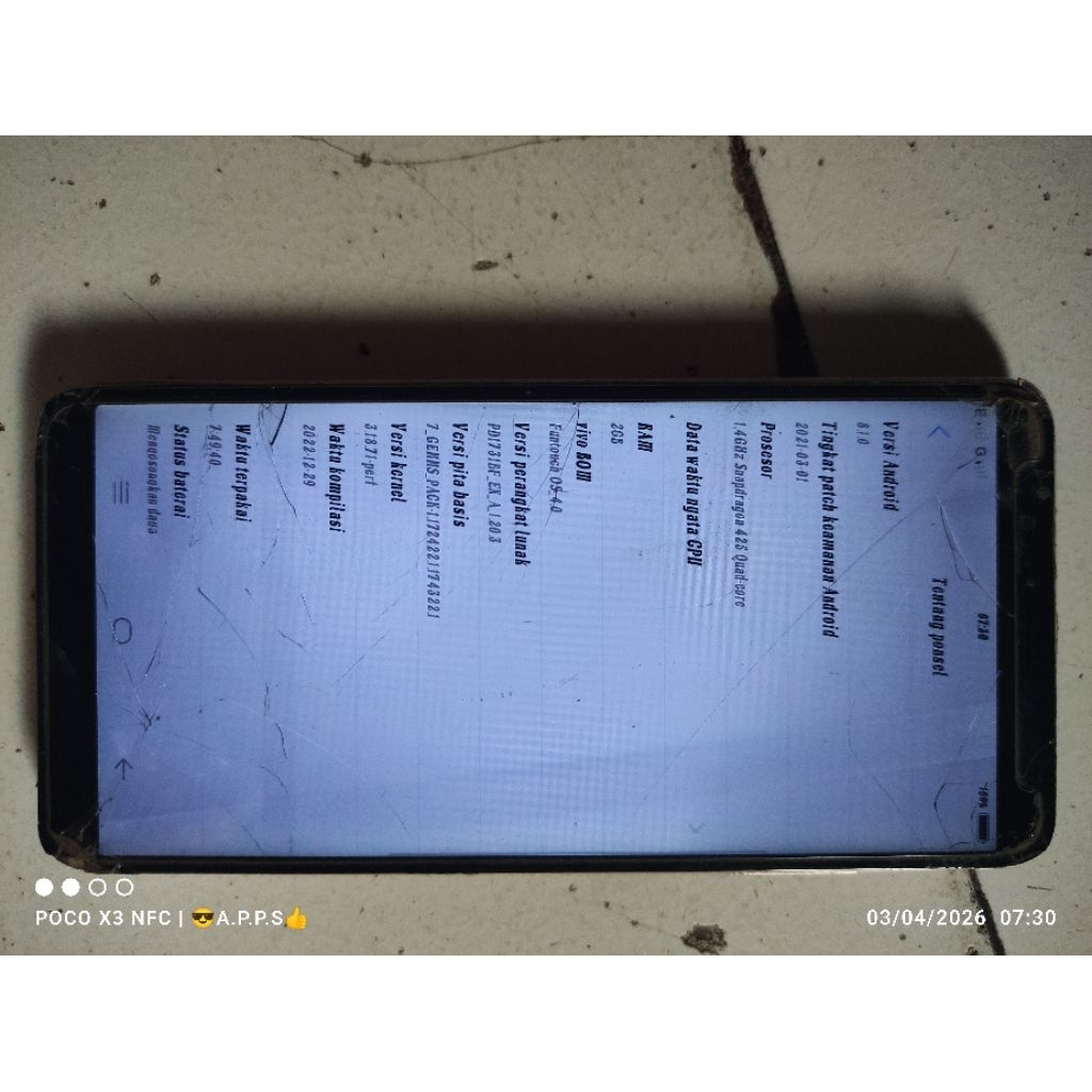 Vivo model 1724 Vivo y71