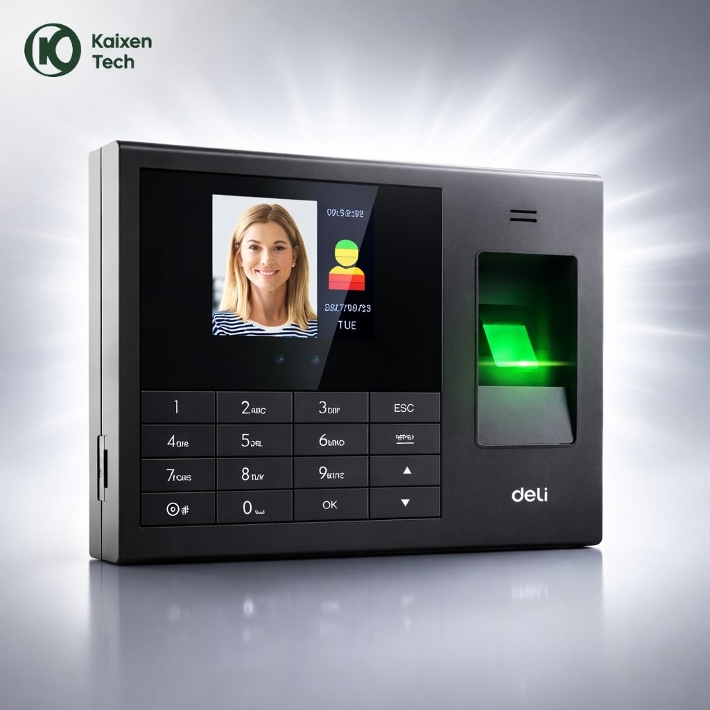 Mesin Absensi Biometrik Deli E3765 Biometric Absensi Deli E3765