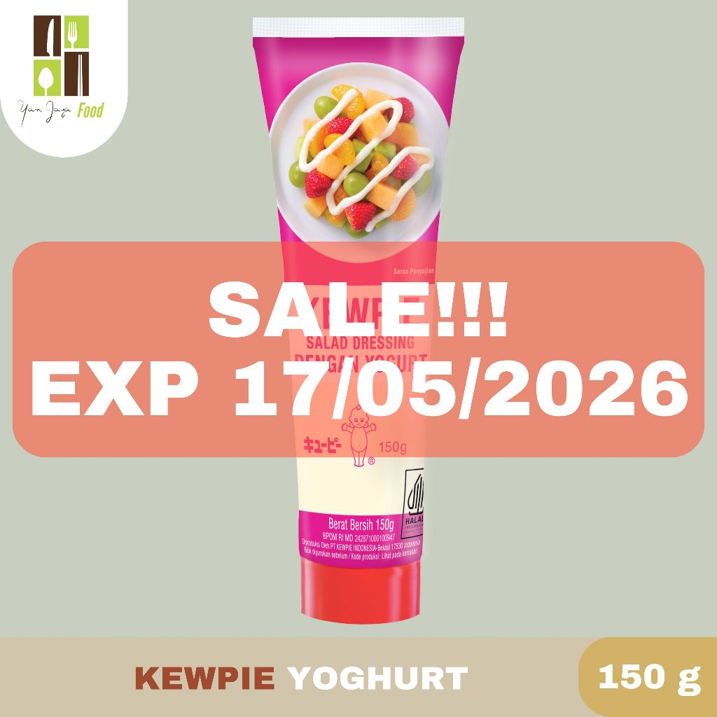 Kewpie Salad Dressing Dengan Yogurt / Saus  Salad / Salad Dressing Kemasan Tube 150gr