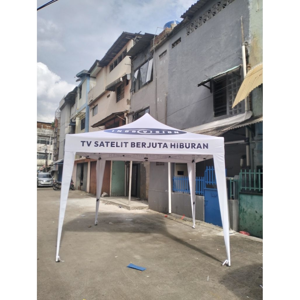 TENDA LIPAT PROMOSI ATAP CUSTOM UK 3x3