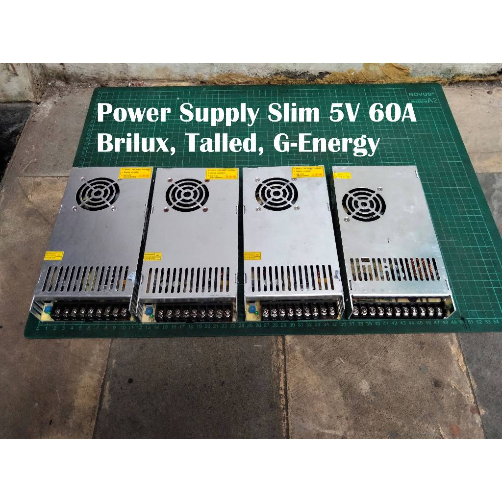 Power Supply Slim Plus Fan 5V 60A Brilux, Talled, G-Energy Bekas-Normal
