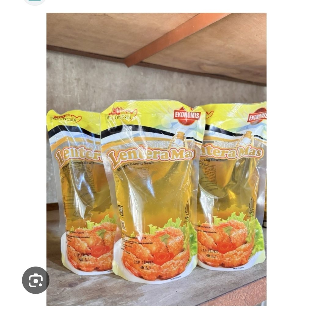 3pcs Minyak Goreng Lentera Mas 400ml dapat 3 pouch - Ekonomis, Praktis, Praktis