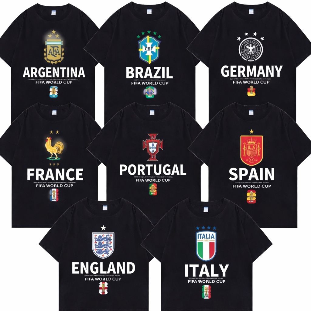 Kaos Tshirt Baju Murah Brasil Jerman Perancis Prancis Spanyol Inggris Piala Dunia 2026 Timnas olahra