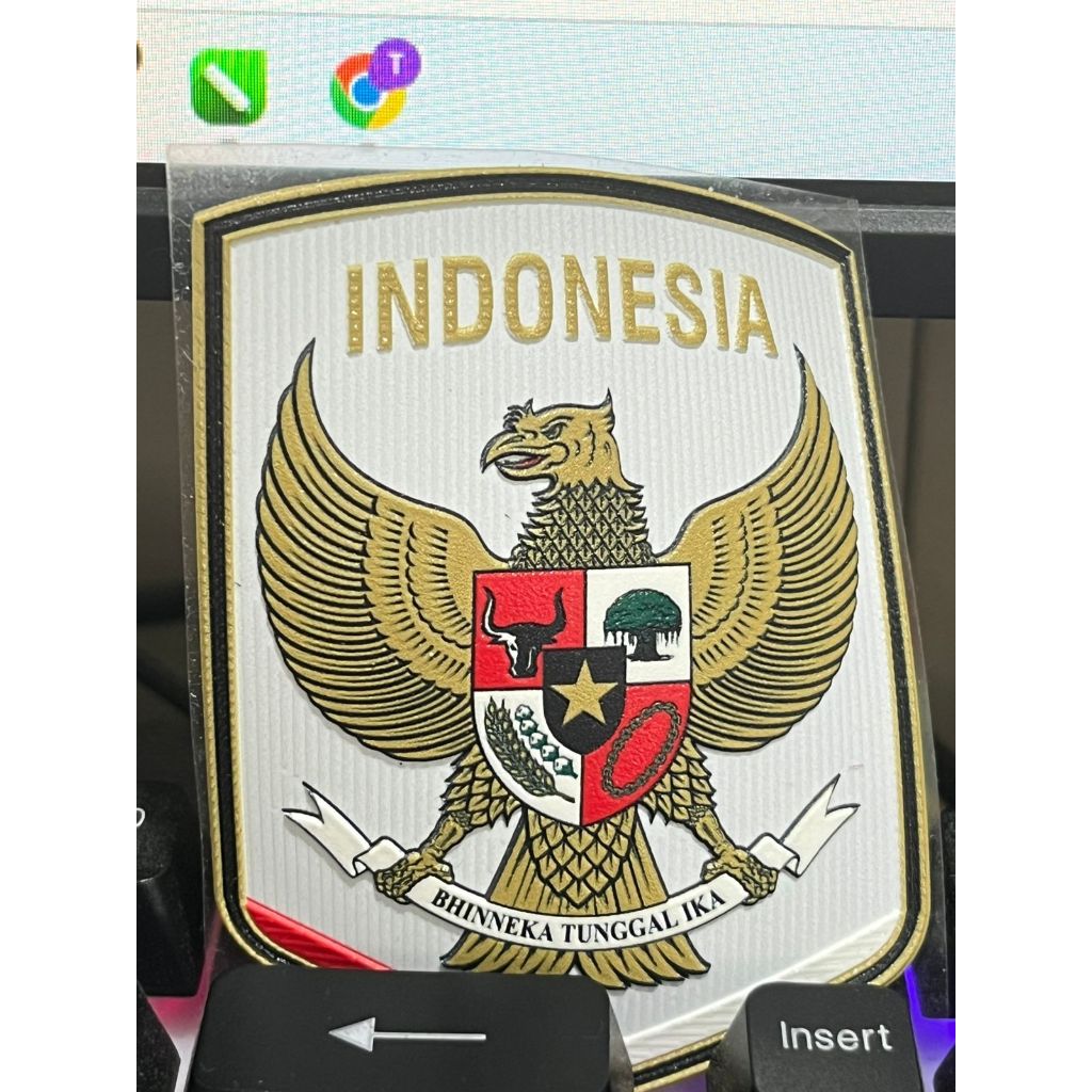 LOGO TIMBUL 3D KARET RUBBER - LOGO TIMNAS GARUDA TERBARU 3D TIMBUL - LOGO TIMNAS INDONESIA TIMBUL