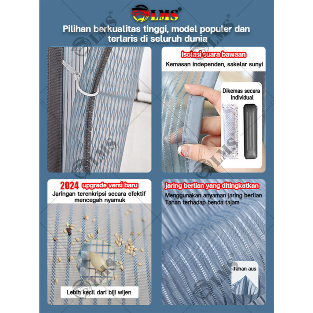 beradaptasi 100+ Jenis pintu tirai magnet anti nyamuk Antinyamuk tirai magnet tirai pintu estetik