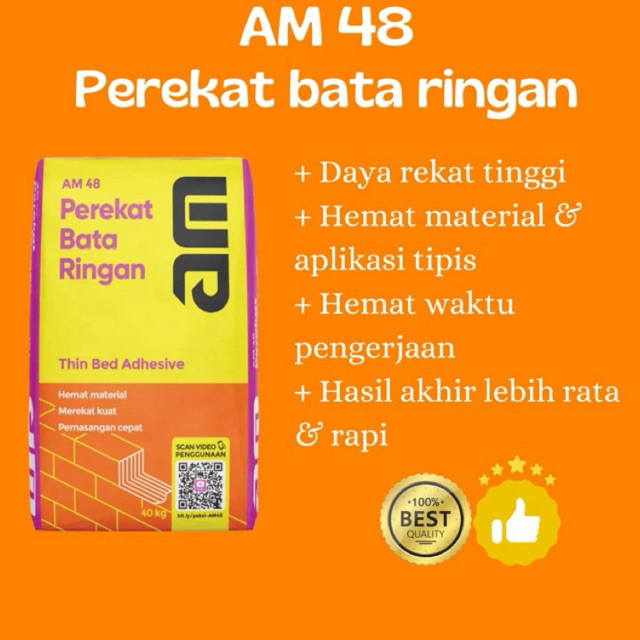 AM 48 Semen Perekat Bata Ringan 40kg